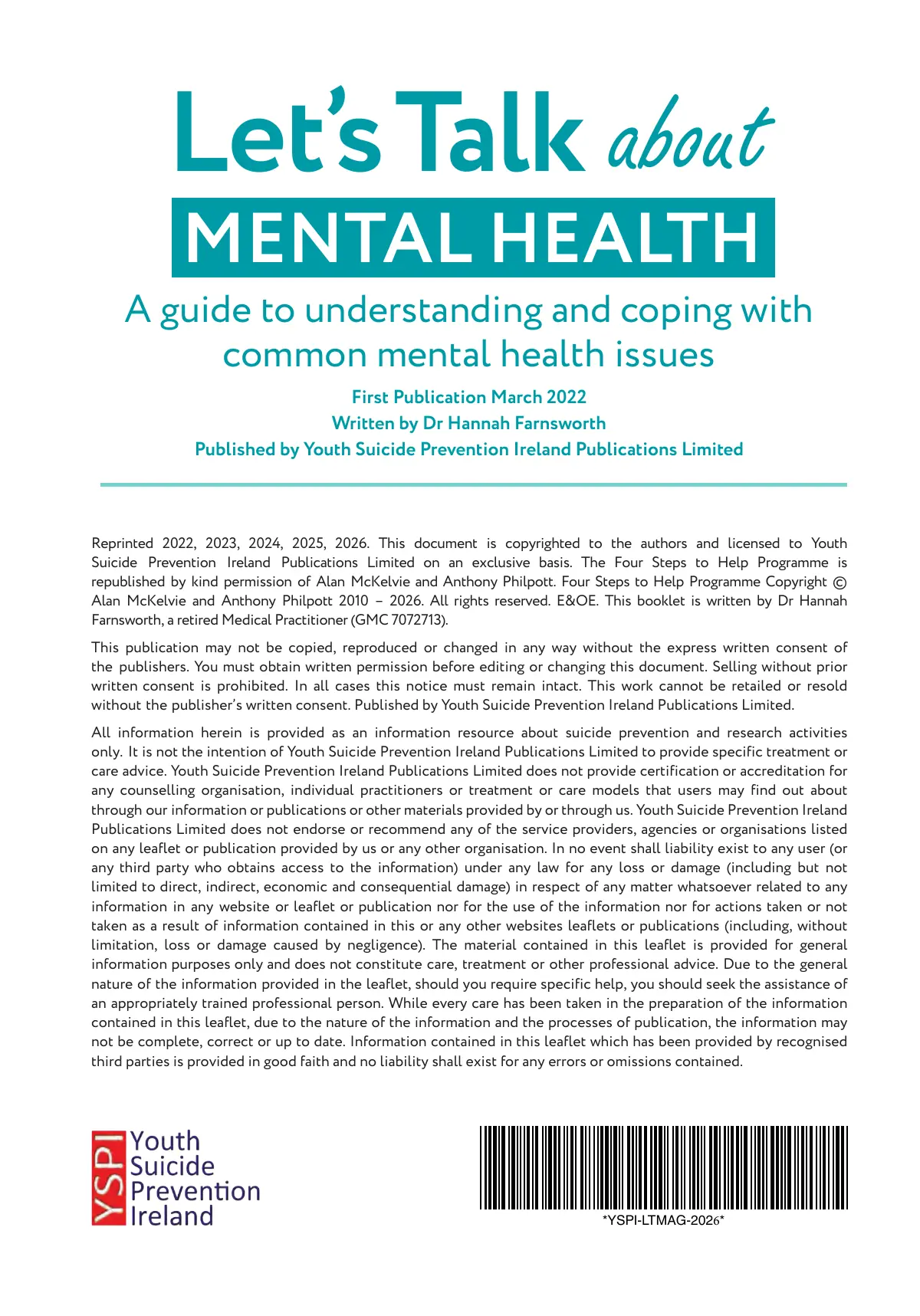 Let's Talk About Mental Health Magazine, page 2 of 48